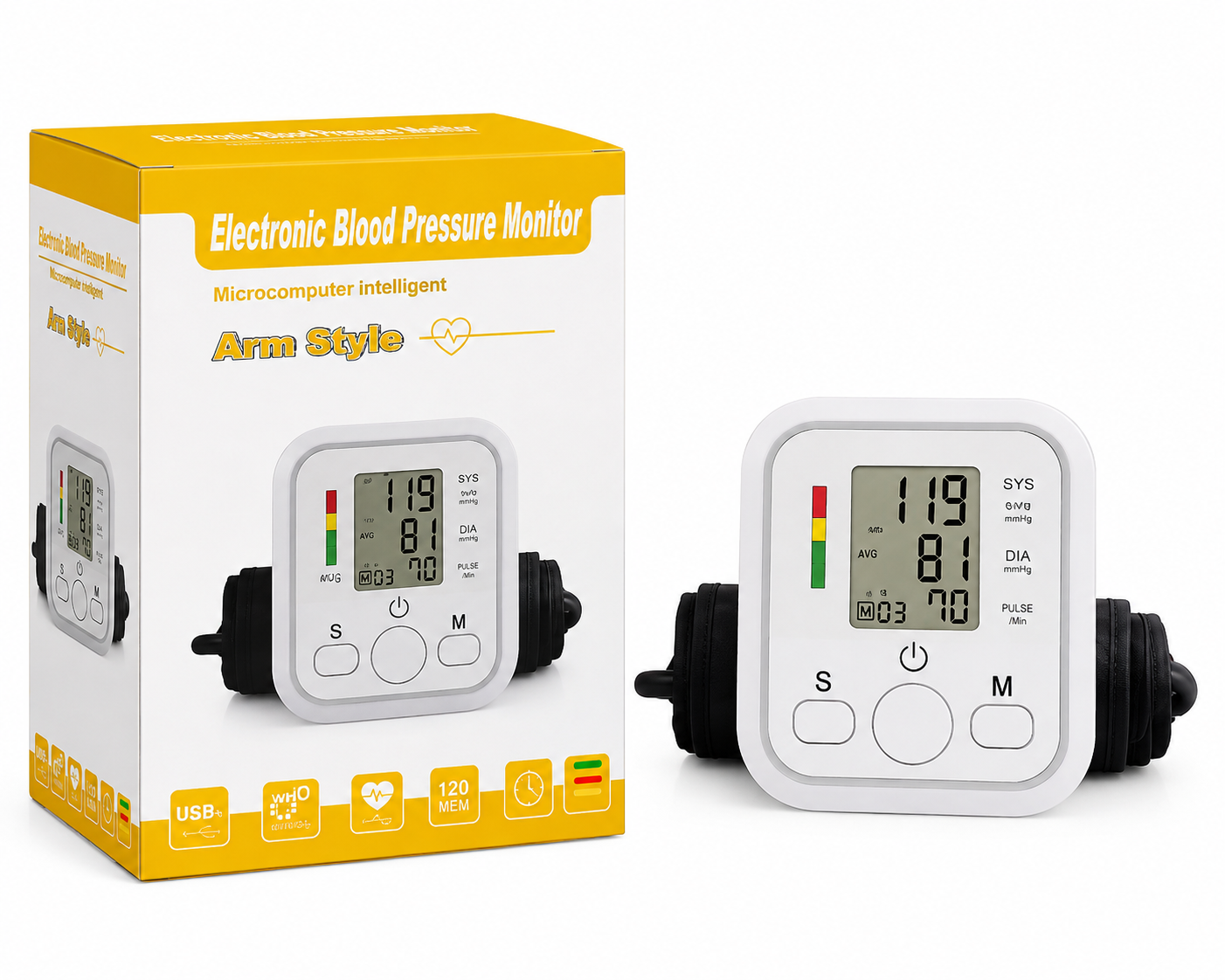 Electronic Arm Blood Pressure Monitor